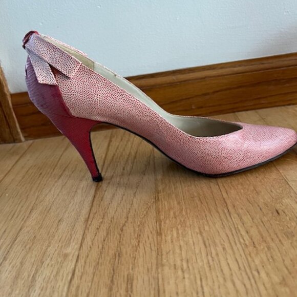 Vintage Stewart Weitzman for Martinique Lipstick Red pumps - Picture 11 of 13